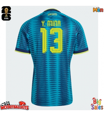 Colombia Yerry Mina #13 Replica Away Stadium Shirt World Cup 2026 Short Sleeve